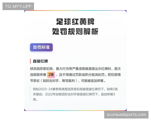 不当行为判罚标准与黄牌适用条件解析